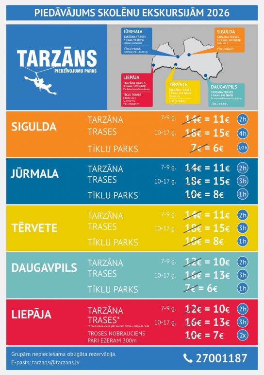School group reservations!